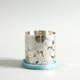 Mogra T-Light Holder With Aqua Base